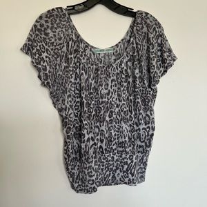 Pleione top, size extra small.  Very soft material in black and white.